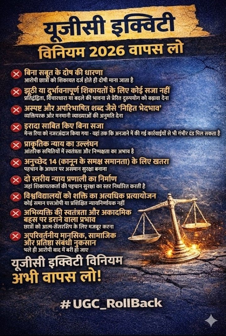 यूजीसी कानून रद्द कीजिए