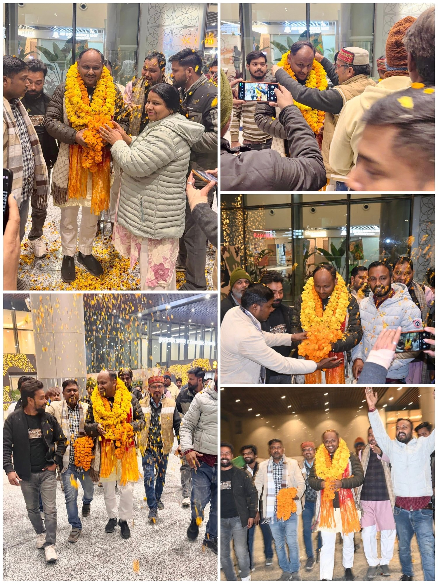 लखनऊ आगमन पर भाजपा पदाधिकारियों व कार्यकर्ताओं ने किया आत्मीय स्वागत